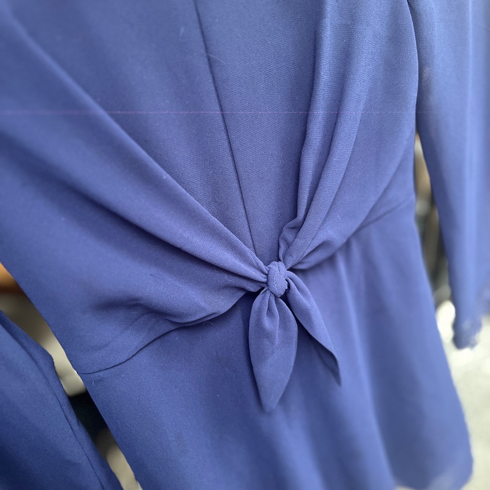 Elegant Blue Knot Dress